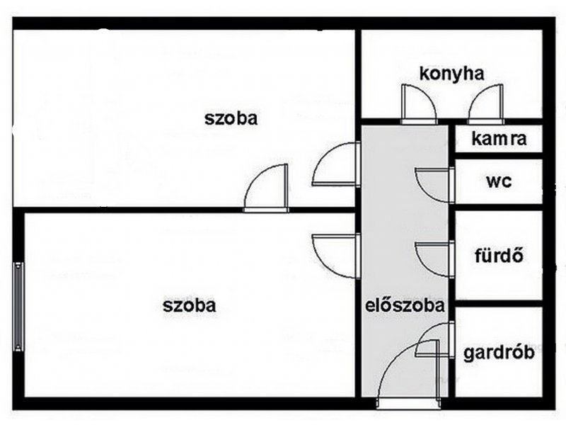 Eladó különnyíló 2 szobás ingatlan az Etele úton