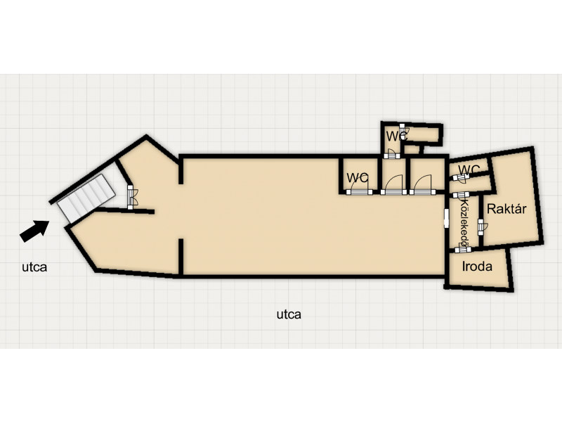 Eladó üzlethelyiség a 2. kerületben