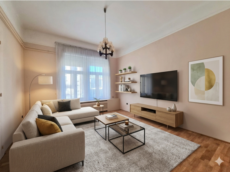 Tágas, nagypolgári ingatlan a megújult Ferencvárosban!