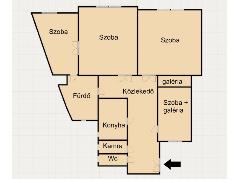 Tágas, nagypolgári ingatlan a megújult Ferencvárosban!