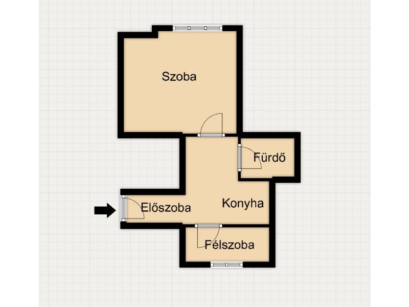 Napfényes, legfelső emeleti lakás eladó Újlipótváros szívében!