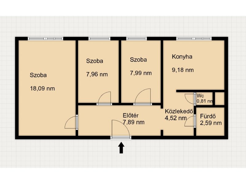 Központi elhelyezkedés, panorámás kilátás, teljes körű felújítás, 59 nm-es, 1+2 szobás lakás Csepel szívében!